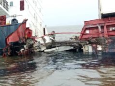 Maritime : accident au chenal du port de Douala-Bonabéri, deux navires en collision, un échouage contrôlé évite le pire